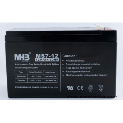 Аккумулятор для эхолота MHB MS7-12v 7ah Аккумулятор для эхолота MHB MS7-12v 7ah