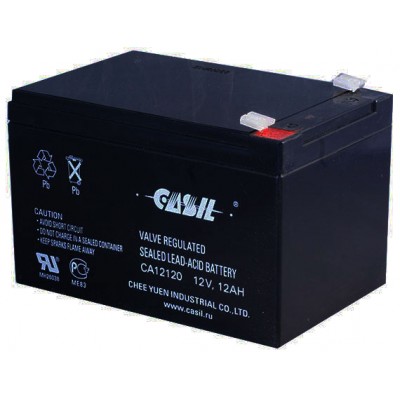Аккумулятор свинцово-кислотный Casil CA12120 12V, 12Ah Аккумулятор свинцово-кислотный Casil CA12120 12V, 12Ah