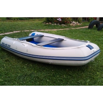 Надувная 3-ёх местная ПВХ лодка Солар Максима 350 килевая с транцем Надувная 3-ёх местная ПВХ лодка Солар Максима 350 килевая с транцем