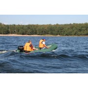 Надувная 2-местная ПВХ лодка Лидер Тайга 290 НД AirDeck