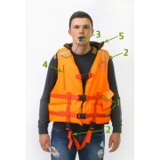 Спасательный жилет двухсторонний MedNovTex до 120 кг