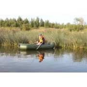 Надувная 2-местная ПВХ лодка Лидер Компакт 290