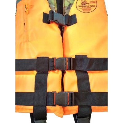 Жилет спасательный двухсторонний Poseidon Fish до 100кг Жилет спасательный двухсторонний Poseidon Fish до 100кг
