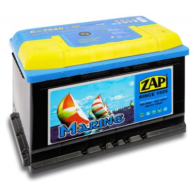Аккумулятор лодочный тяговый ZAP Marine 75Ah Аккумулятор лодочный тяговый ZAP Marine 75Ah