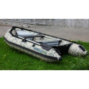Надувная 4-х местная ПВХ лодка KingFish HDS-340AL Digital Camo