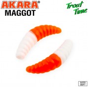 Силиконовая приманка Akara Trout Time MAGGOT 1.6" Tu-Frutti