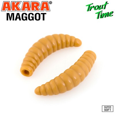 Силиконовая приманка Akara Trout Time MAGGOT 1.6" Tu-Frutti Силиконовая приманка Akara Trout Time MAGGOT 1.6" Tu-Frutti