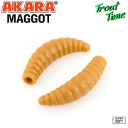 Силиконовая приманка Akara Trout Time MAGGOT 1.6" Cheese