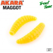 Силиконовая приманка Akara Trout Time MAGGOT 1.6" Cheese