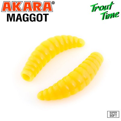 Силиконовая приманка Akara Trout Time MAGGOT 1.6" Cheese Силиконовая приманка Akara Trout Time MAGGOT 1.6" Cheese