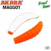 Силиконовая приманка Akara Trout Time MAGGOT 1.6" Cheese