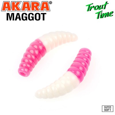 Силиконовая приманка Akara Trout Time MAGGOT 1.6" Cheese Силиконовая приманка Akara Trout Time MAGGOT 1.6" Cheese