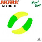 Силиконовая приманка Akara Trout Time MAGGOT 1.6" Cheese