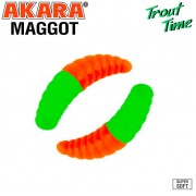 Силиконовая приманка Akara Trout Time MAGGOT 1.6" Shrimp