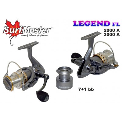 Безынерционая катушка Surf Master Legend FL 2000А Безынерционая катушка Surf Master Legend FL 2000А
