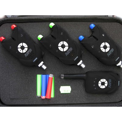 Комплект сигнализаторов поклевки с пейджером CarpeX Rapid 88-EK-530 Комплект сигнализаторов поклевки с пейджером CarpeX Rapid 88-EK-530