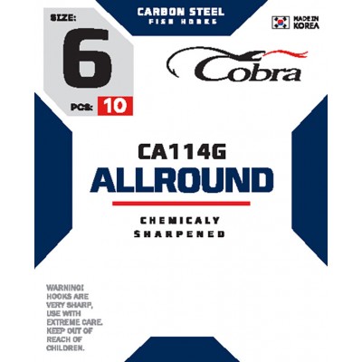 Крючки Cobra Allround CA114G Крючки Cobra Allround CA114G