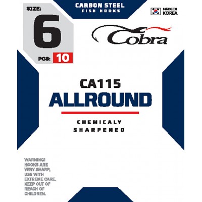 Крючки Cobra Allround CA115 Крючки Cobra Allround CA115
