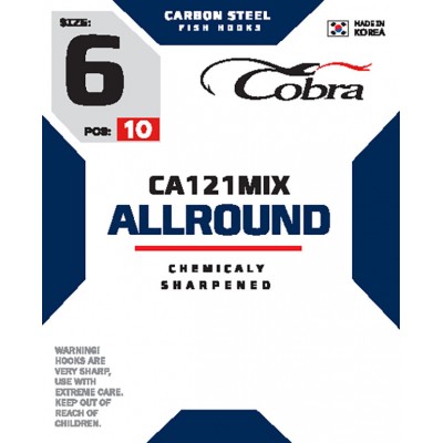 Крючки Cobra Allround CA121MIX Крючки Cobra Allround CA121MIX