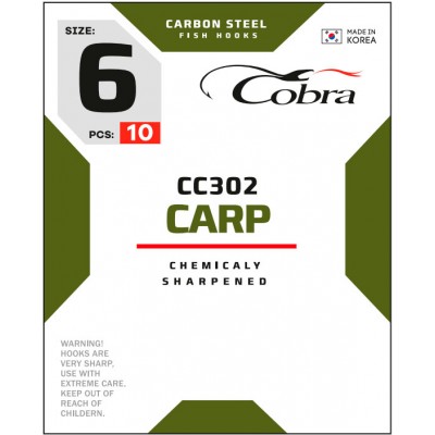 Крючки Cobra Carp CC302 Крючки Cobra Carp CC302