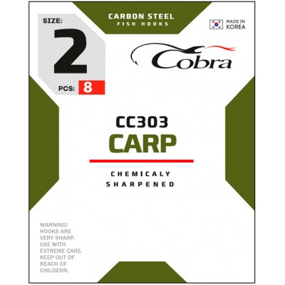 Крючки Cobra Carp CC303 Крючки Cobra Carp CC303