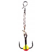 Крючок тройник Owner с цепочкой и каплей №16