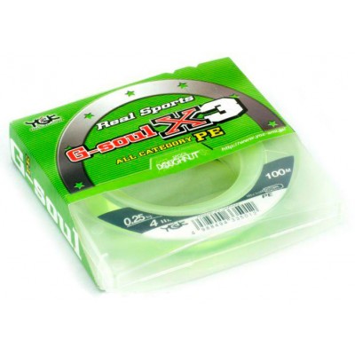 Леска плетёная YGK G-Soul X3 100 м Леска плетёная YGK G-Soul X3 100 м