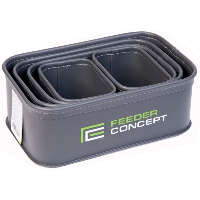 Набор емкостей для прикормки и насадки Feeder Concept EVA 5 BOX SET Набор емкостей для прикормки и насадки Feeder Concept EVA 5 BOX SET
