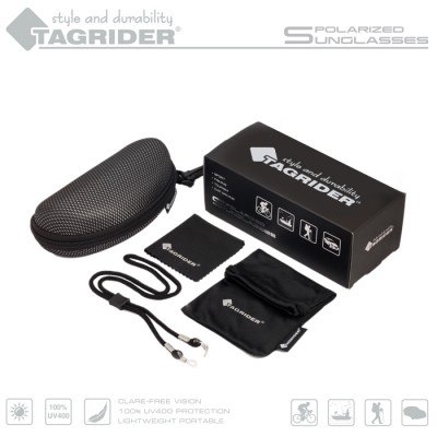 Очки поляризационные Tagrider N20-45 GOLD RED MIRROR в чехле Очки поляризационные Tagrider N20-45 GOLD RED MIRROR в чехле
