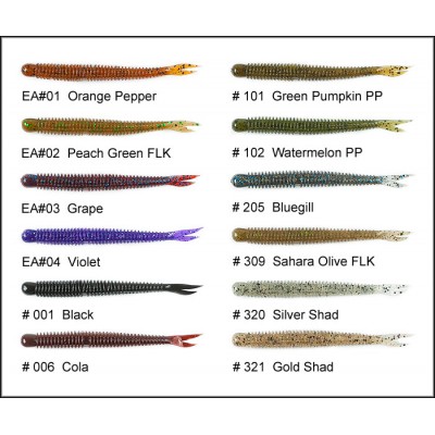 Слаги Keitech Live Impact 2.5" Слаги Keitech Live Impact 2.5"