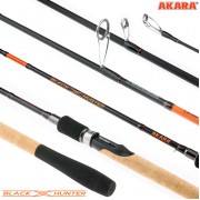Спиннинг Akara Black Hunter 902 M, углеволокно, штекерный, 2.7 м, тест: 7-32 г, 173 г