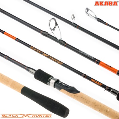 Спиннинг Akara Black Hunter 902 XH, углеволокно, штекерный, 2.7 м, тест: 28-80 г, 227 г Спиннинг Akara Black Hunter 902 XH, углеволокно, штекерный, 2.7 м, тест: 28-80 г, 227 г