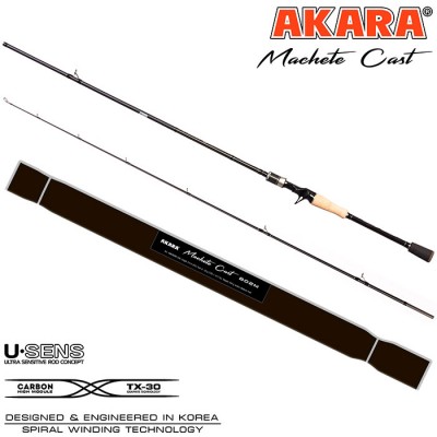 Спиннинг Akara Machete Cast M 210, углеволокно, штеккерный, 2.1 м, тест: 8-32 гр. 120 г Спиннинг Akara Machete Cast M 210, углеволокно, штеккерный, 2.1 м, тест: 8-32 гр. 120 г