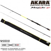 Спиннинг Akara Magista GT 702ML, углеволокно, штекерный, 2.1 м, тест: 4,5-19 г, 120 г