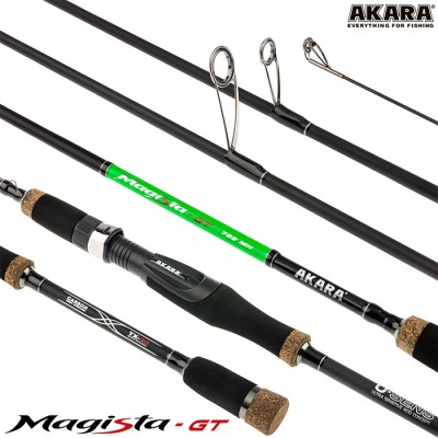 Спиннинг Akara Magista GT MH822, углеволокно, штекерный, 2.48 м, тест: 10,5-35 г, 157 г Спиннинг Akara Magista GT MH822, углеволокно, штекерный, 2.48 м, тест: 10,5-35 г, 157 г