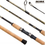 Спиннинг Akara River Hunter MH, углеволокно, штекерный, 2,4 м, тест: 10-45 г, 140 г