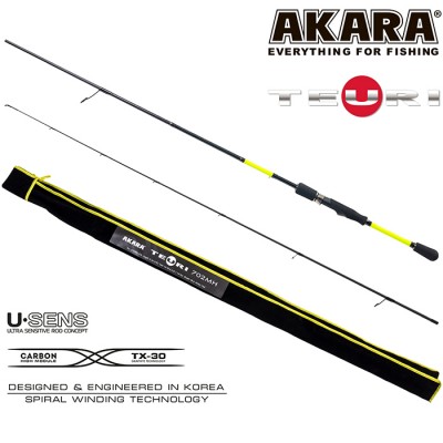 Спиннинг Akara Teuri MHS802 TX-30, углеволокно, штекерный, 2,44 м, тест: 14-35 г, 136 г Спиннинг Akara Teuri MHS802 TX-30, углеволокно, штекерный, 2,44 м, тест: 14-35 г, 136 г