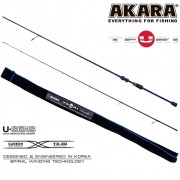 Спиннинг Akara Teuri MLS662 TX-30, углеволокно, штекерный, 1,98 м, тест: 5,5-17,5 г, 95 г