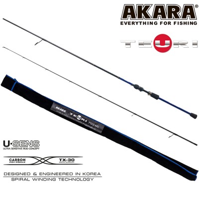 Спиннинг Akara Teuri MLS662 TX-30, углеволокно, штекерный, 1,98 м, тест: 5,5-17,5 г, 95 г Спиннинг Akara Teuri MLS662 TX-30, углеволокно, штекерный, 1,98 м, тест: 5,5-17,5 г, 95 г