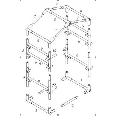 Сушилка для рыбы Митек Пикник 0.9х.1.2х2.2м Сушилка для рыбы Митек Пикник 0.9х.1.2х2.2м