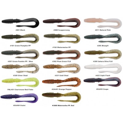 Твистеры Keitech Mad Wag Slim 4.5" Твистеры Keitech Mad Wag Slim 4.5"