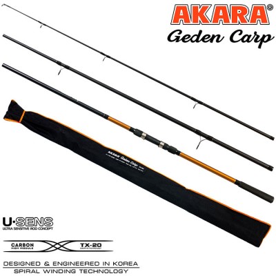 Удилище карповое Akara Geden Carp 360, углеволокно, 3.6 м, тест : 3.5 lb г, 470 г Удилище карповое Akara Geden Carp 360, углеволокно, 3.6 м, тест : 3.5 lb г, 470 г