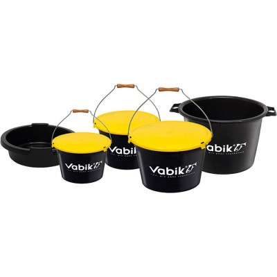 Ведро для прикормки Vabik PRO 25 л с тазом и крышкой Ведро для прикормки Vabik PRO 25 л с тазом и крышкой