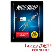 Вертлюги c застежкой Lucky John Pro Series Nice Snap With Rolling Swivel