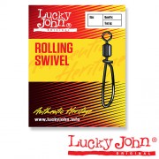 Вертлюги c застежкой Lucky John Rolling Swivel