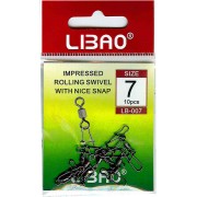 Вертлюги c застёжкой Libao LB-007