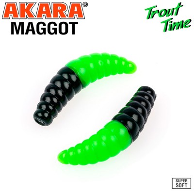 Силиконовая приманка Akara Trout Time MAGGOT 1.6" Cheese Силиконовая приманка Akara Trout Time MAGGOT 1.6" Cheese