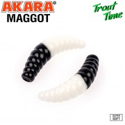 Силиконовая приманка Akara Trout Time MAGGOT 1.6" Shrimp
