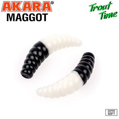 Силиконовая приманка Akara Trout Time MAGGOT 1.6" Cheese Силиконовая приманка Akara Trout Time MAGGOT 1.6" Cheese