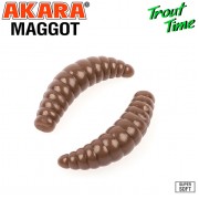 Силиконовая приманка Akara Trout Time MAGGOT 1.6" Cheese